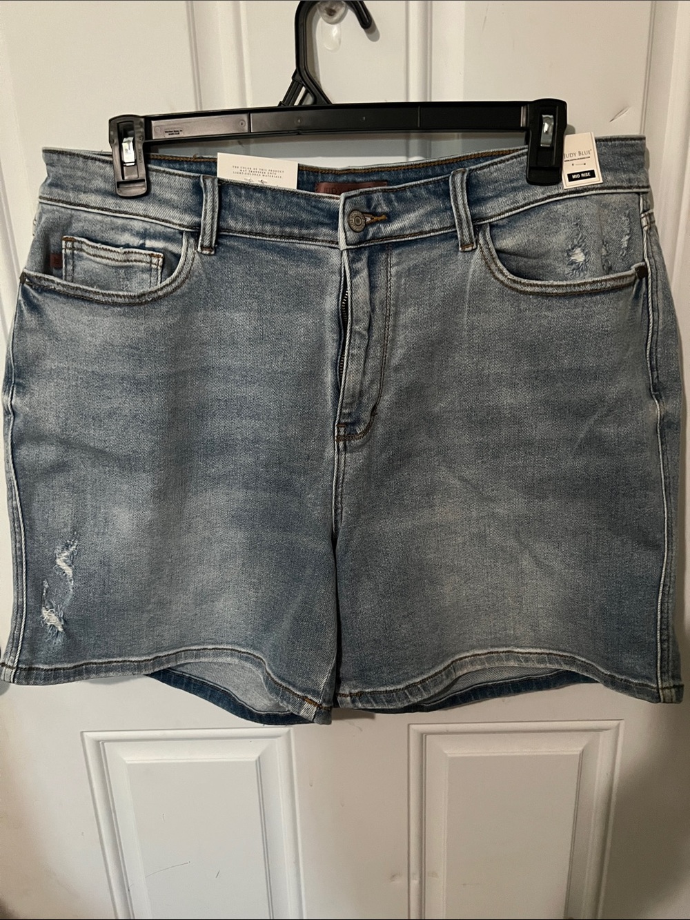 Judy Blue Light Blue Washed Denim Shorts